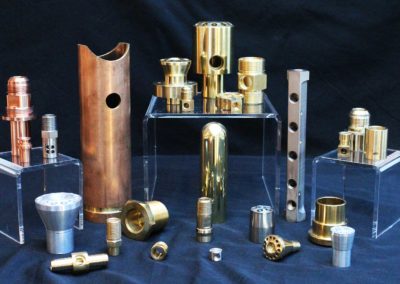 Many different pipes and nozzles made by Spinco Metal Products Inc in Newark, NY